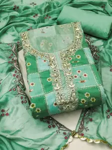 ASISA Embroidered Pure Cotton Unstitched Dress Material