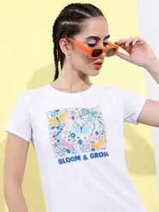 Tokyo Talkies Women Graphic Printed Round Neck T-shirt