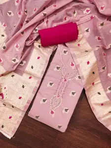 ASISA Ethnic Motifs Embroidered Beads and Stones Unstitched Dress Material