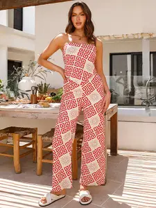 LULU & SKY Printed Top & Trouser