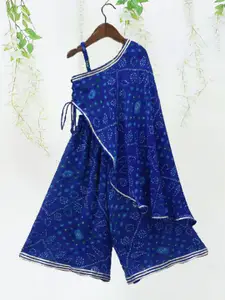 BAESD Girls Printed One Shoulder Top with Palazzo