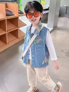 StyleCast x Revolte Boys Longline Outdoor Denim Jacket