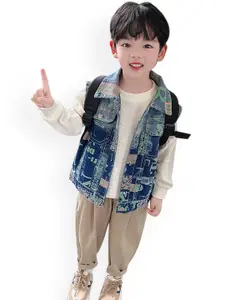 StyleCast x Revolte Boys Solid Longline Outdoor Open Front Jacket