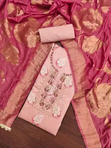 ASISA Embroidered Zardozi Unstitched Dress Material