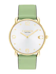 Coach Women Elliot Dial & Leather Straps Analogue Watch 14504287