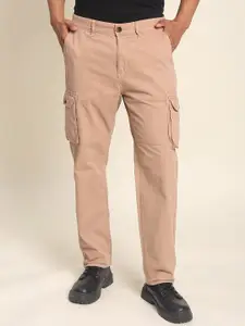 Roadster The Lifestyle Co Men Pure Cotton Cargo Trousers