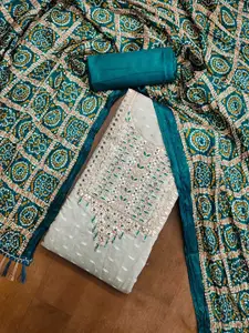 Ishin Embroidered Unstitched Dress Material