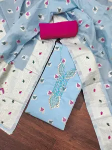 ASISA Ethnic Motifs Embroidered Beads and Stones Unstitched Dress Material