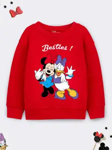 YK Disney Girls Minnie & Daisy Printed Sweatshirt