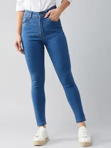DOLCE CRUDO Women Skinny Fit High-Rise Stretchable Jeans
