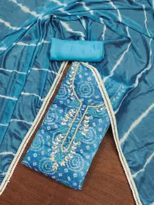 ASISA Ethnic Motifs Embroidered Beads and Stones Unstitched Dress Material