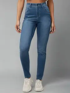DOLCE CRUDO Skinny Fit High Rise Regular Length Denim Stretchable Jeans