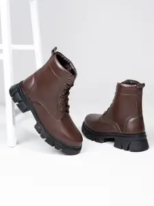 The Roadster Lifestyle Co Women Solid Block Heeled Regular Boots