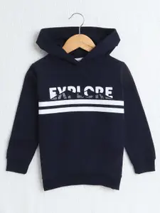 BUMZEE Boys Printed Hooded Sweatshirt