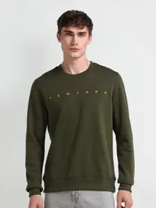 Arrow Sport Men Graphic Printed Pure Cotton Sweatshirt