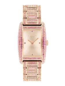 Coach Women Reese Embellished Bracelet Style Straps Analogue Watch 14504414