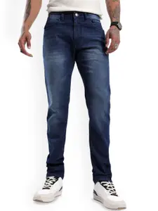 WROGN Men Slim Fit Mildly Distressed Light Fade Jeans