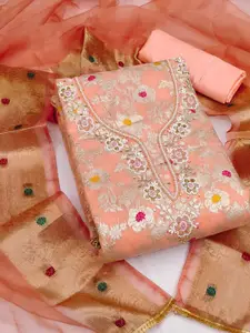 ASISA Embroidered Beads & Stones Unstitched Dress Material