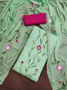 ASISA Floral Printed Sequinned Unstitched Dress Material