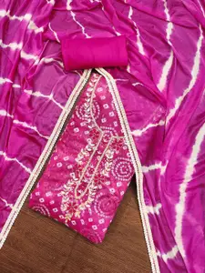 ASISA Ethnic Motifs Embroidered Beads and Stones Unstitched Dress Material