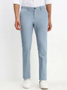 Allen Solly Men Solid Mid-Rise Regular Fit Trousers