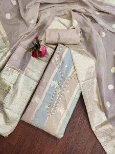 Ishin Floral Woven Design Unstitched Dress Material