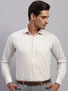 Monte Carlo Men Spread Collar Grid Tattersall Checked Cotton Casual Shirt