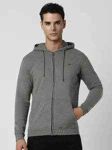 Van Heusen Sport Men Solid Hooded Sweatshirt