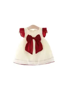 StyleCast x Revolte Girls Bow Detail A-Line Mini Dress