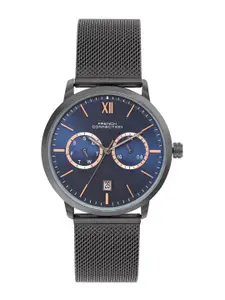 French Connection Men Dial & Stainless Steel Bracelet Style Straps Analogue Watch