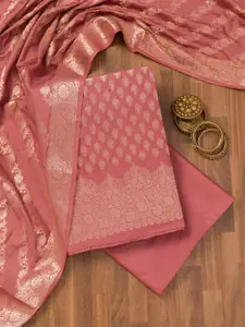 Koskii Ethnic Motifs Woven Design Zari Work Banarasi Unstitched Dress Material