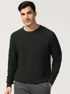 Blackberrys Men Ribbed Cotton Pullover Sweater
