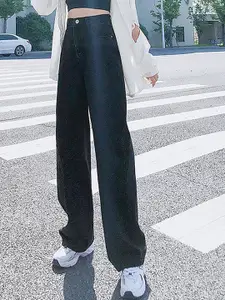 LULU & SKY Women Straight Fit High-Rise Highly Distressed Jeans