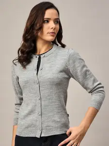 The Roadster Lifestyle Co Collar Neck Front Open Sweater