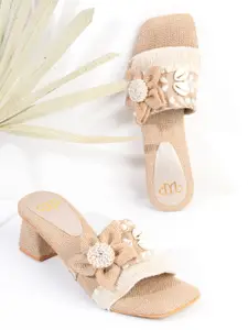 THE WHITE POLE Ethnic Block Sandals