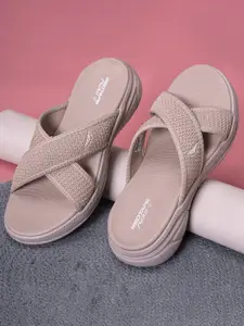 Red Tape Women Open Toe Slip-Ons