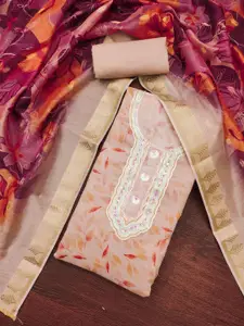 ASISA Embroidered Beads and Stones Unstitched Dress Material