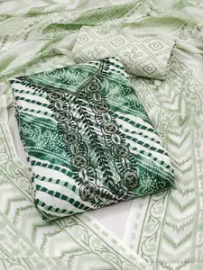 Ishin Floral Printed Pure Cotton Unstitched Dress Material