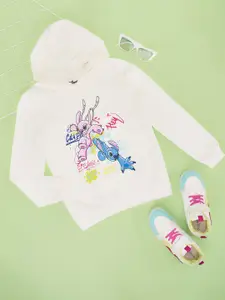 Pantaloons Junior Girls Graphic Printed Sweatshirt