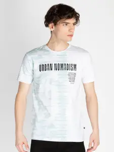 Status Quo Men Typography Printed Round Neck Cotton T-shirt