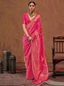Mitera Ethnic Motifs Woven Design Zari Kanjeevaram Saree