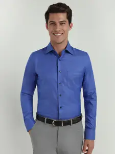 Allen Solly Sport Men Spread Collar Micro Ditsy Printed Cotton Slim Fit Formal Shirt