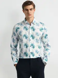 Arrow New York Men Modern Spread Collar Floral Printed Cotton Slim Fit Formal Shirt