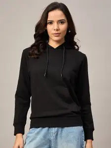 The Roadster Lifestyle Co. Women Solid Hoodie Sweatshirt