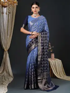 Anouk Ethnic Motifs Zari Poly Georgette Kanjeevaram Saree