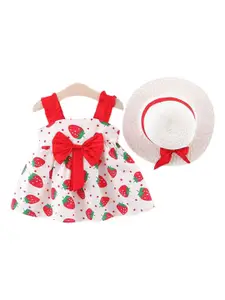 StyleCast x Revolte Girls Printed A-Line Mini Dress With Hat