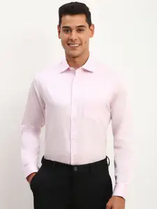 Allen Solly Men Spread Collar Solid Cotton Slim Fit Formal Shirt