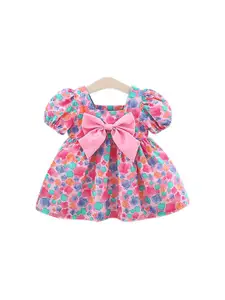 StyleCast x Revolte Girls Printed Fit and Flare Mini Dress