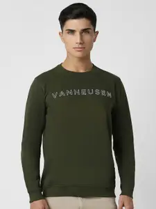 Van Heusen Sport Men Brand Logo Printed Round Neck Sweatshirt