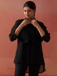 Lakshita Women Classic Spread Collar Floral Printed Cotton Casual Shirt